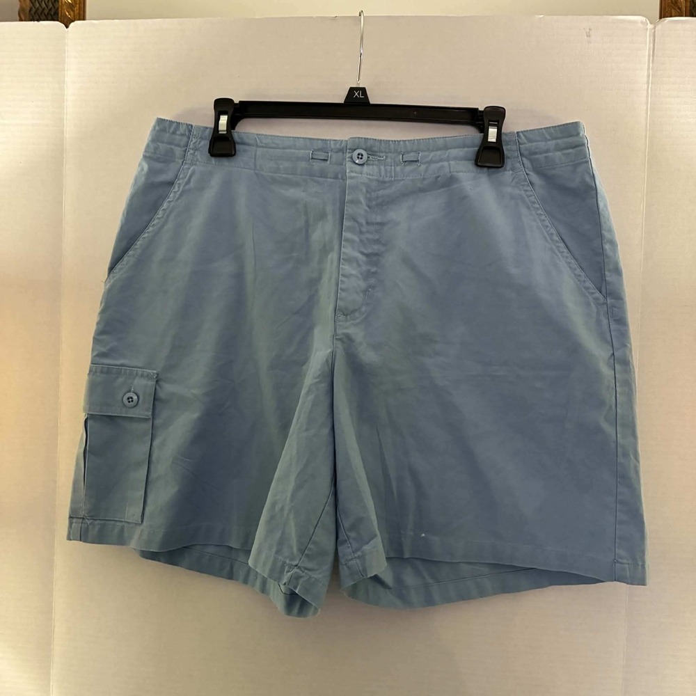 Weatherproof Cargo Shorts Womens 16 Blue Cotton Utility Pockets Outdoor